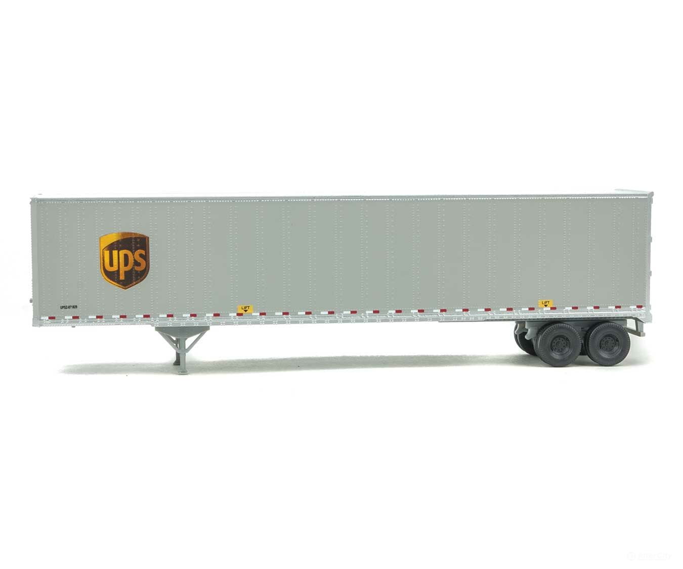 Walthers Scenemaster 2459 53’ Stoughton Trailer 2-Pack - Assembled -- United Parcel Service