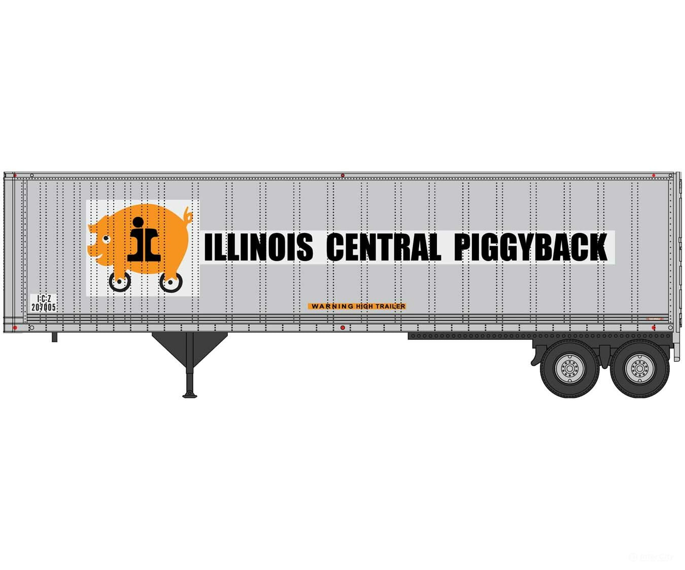 Walthers Scenemaster 2506 40’ Trailmobile Trailer 2-Pack- Assembled -- Illinois Central Freight