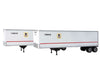 Walthers Scenemaster 2517 40’ Trailmobile Trailer 2-Pack - Assembled -- Us Postal Service (White