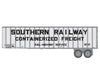 Walthers Scenemaster 2614 Flexi-Van 40’ Trailer 2-Pack - Assembled -- Southern Railway