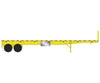 Walthers Scenemaster 2702 40’ Flatbed Trailer - Ready To Run 2-Pack -- Yellow Freight Loads &