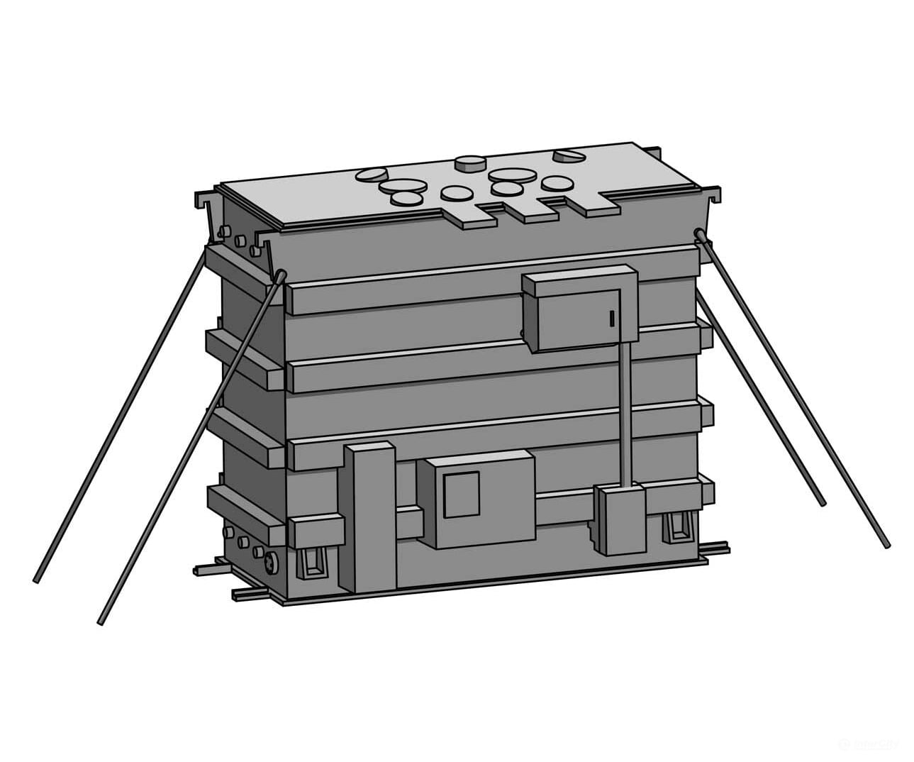 Walthers Scenemaster 3107 Transformer Load -- Kit - Fits Walthersmainline & 81’ 8-Axle Depressed