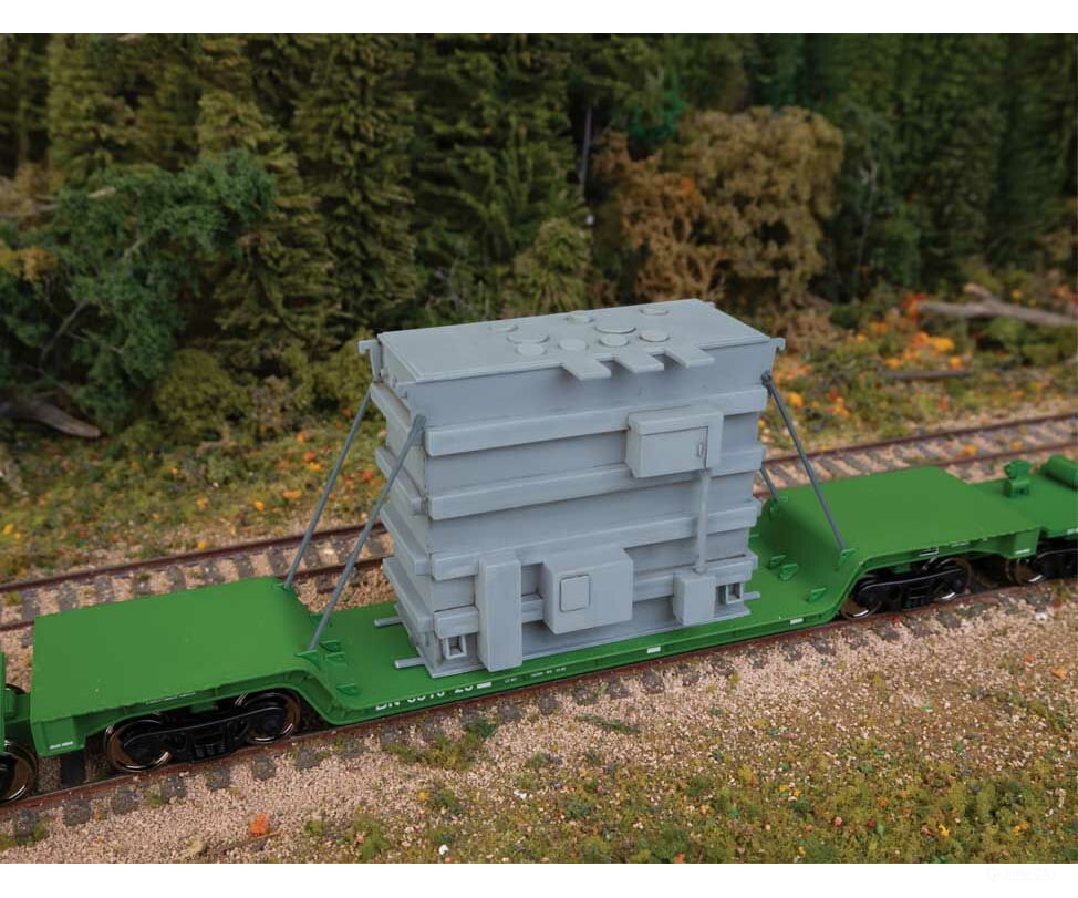 Walthers Scenemaster 3107 Transformer Load -- Kit - Fits Walthersmainline & 81’ 8-Axle Depressed