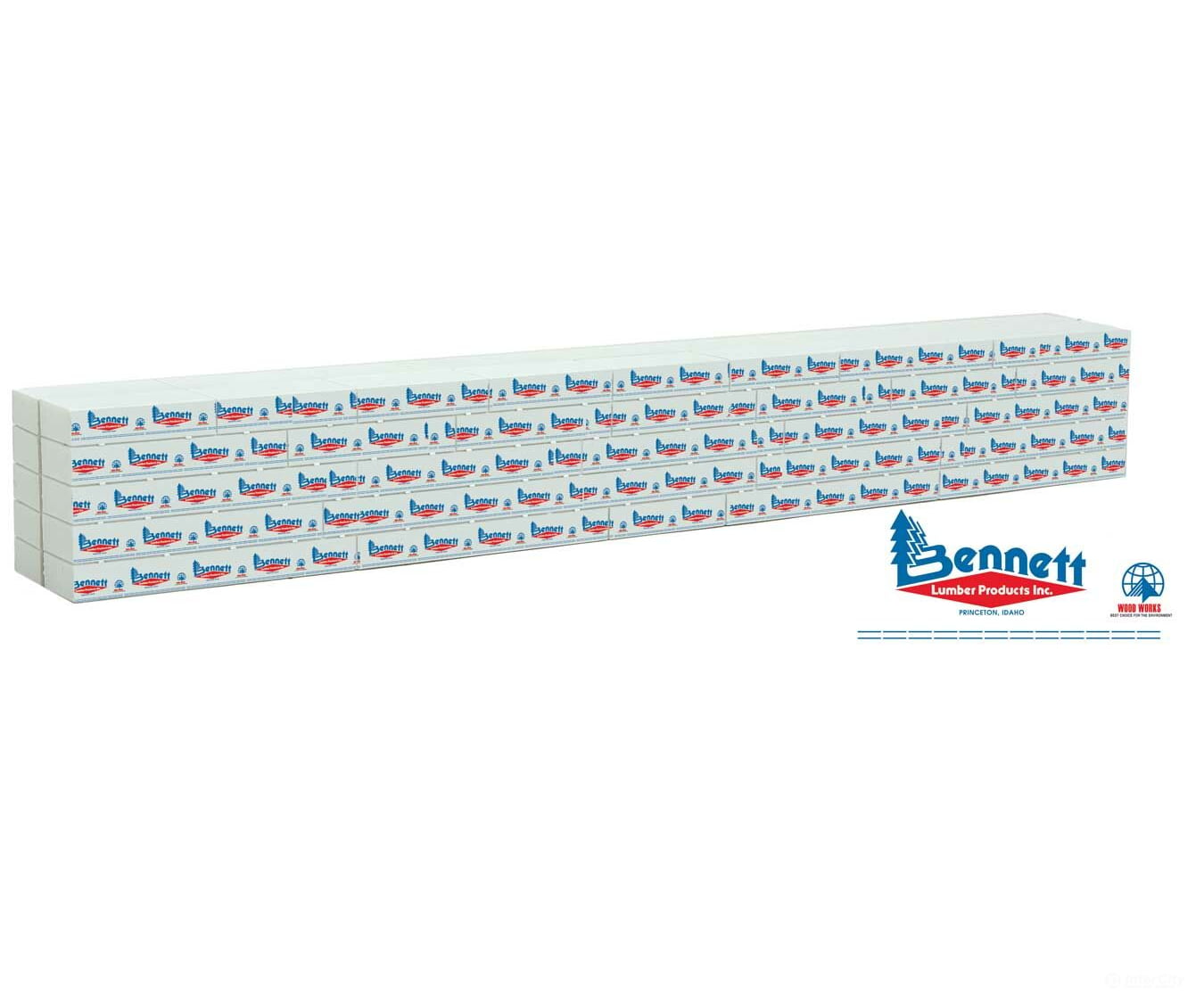 Walthers Scenemaster 3162 Wrapped Lumber Load For Walthersmainline 72’ Centerbeam Flatcar --