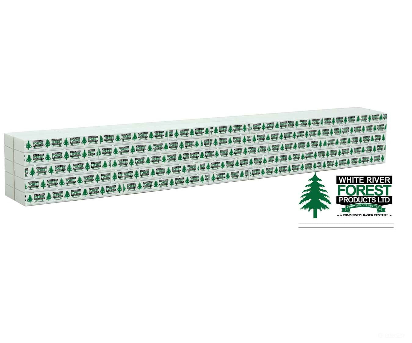 Walthers Scenemaster 3168 Wrapped Lumber Load For Walthersmainline 72’ Centerbeam Flatcar --