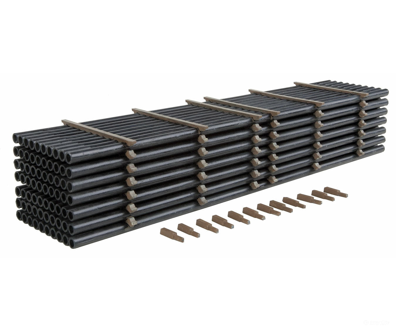 Walthers Scenemaster 3250 Pipe Load -- Kit - Fits Walthersmainline 910-5800 Series Bulkhead Flatcar
