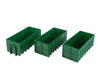 Walthers Scenemaster 4100 Large Dumpsters - Assembled -- Green Pkg(3) Scenery Details