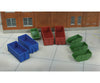 Walthers Scenemaster 4106 Industrial Dumpsters -- Kit - 2 Large Roll-Off Medium 4 Scrap Metal