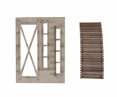 Walthers Scenemaster 4128 Foot Bridge -- Kit - 2-3/8 X 7/8 1/2’ 6 2.2 1.3Cm Scenery Details