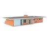 Walthers Scenemaster 4156 Mid-Century Modern Home -- Kit - 9-7/16 X 5-5/32 1-15/16’ 23.9 13 4.9Cm