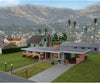 Walthers Scenemaster 4156 Mid-Century Modern Home -- Kit - 9-7/16 X 5-5/32 1-15/16’ 23.9 13 4.9Cm