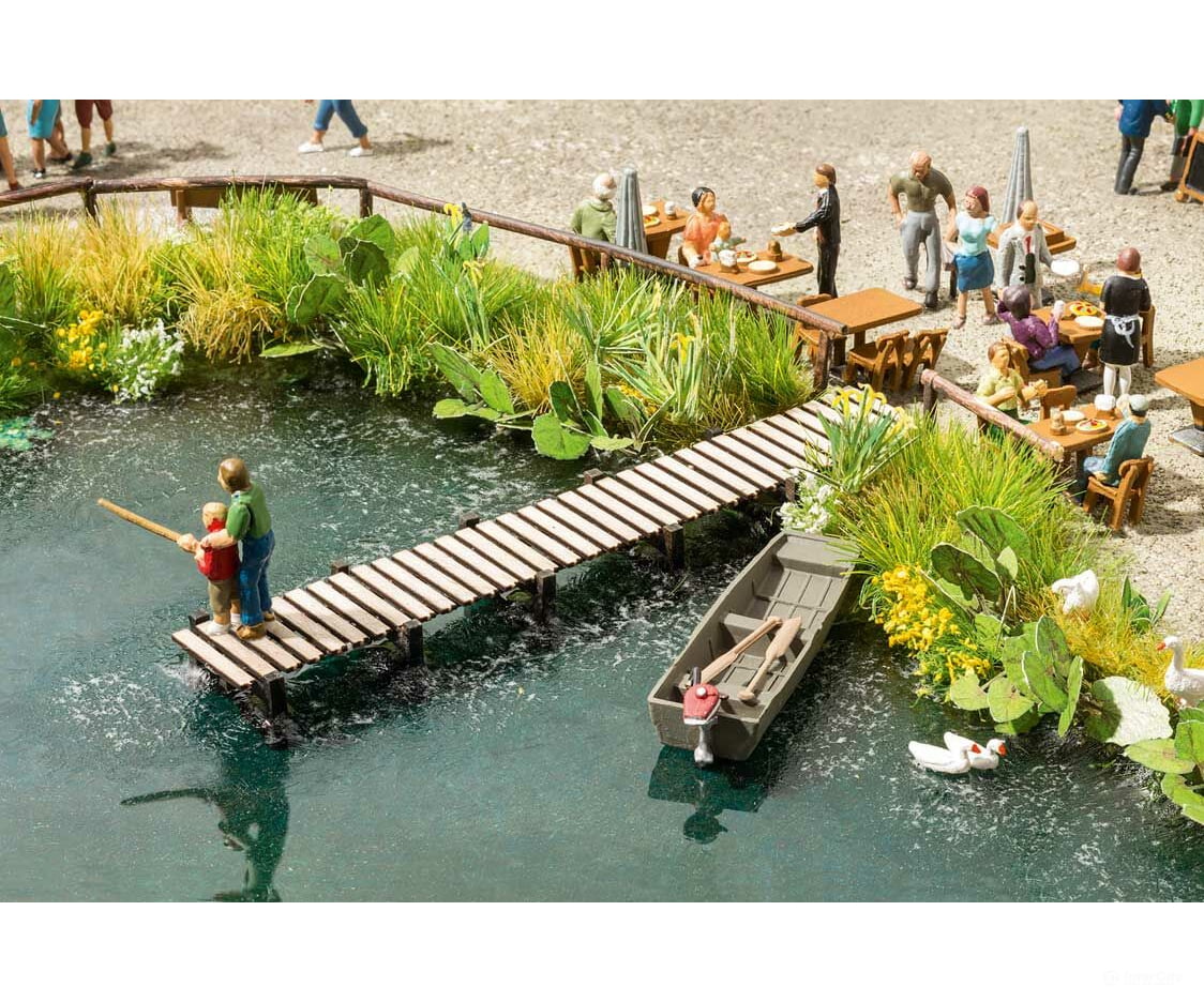 Walthers Scenemaster 4156 Small Shoreline Pier -- Laser-Cut Wood Kit Scenery Details