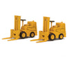 Walthers Scenemaster 4164 Forklift 2-Pack - Assembled -- Yellow Scenery Details