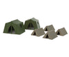 Walthers Scenemaster 4165 Camping Tents - - 4 Small 2 Large Scenery Details