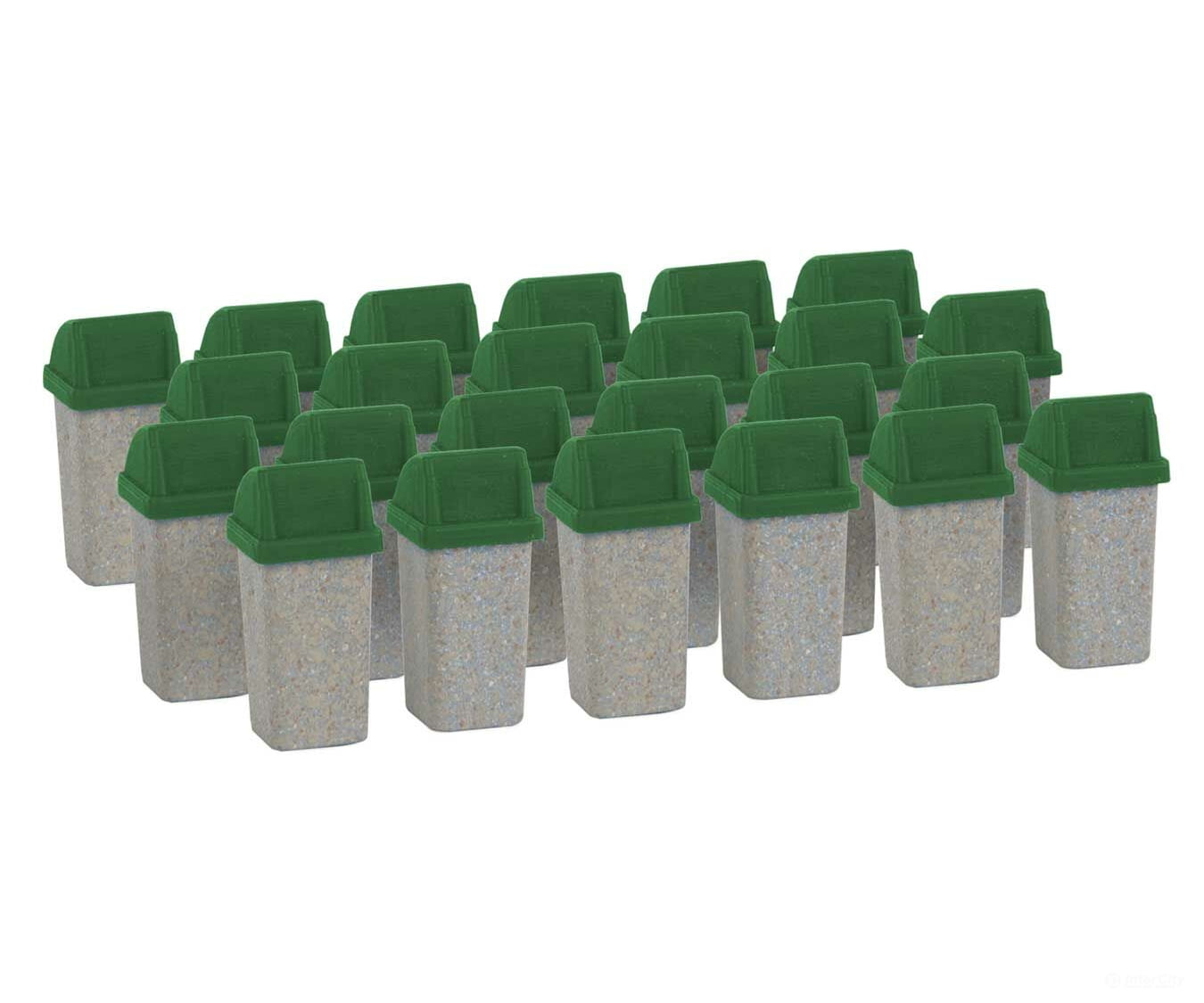 Walthers Scenemaster 4174 Modern Trash Cans Pkg(24) Scenery Details