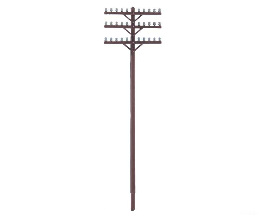 Walthers Scenemaster 4185 Telegraph Poles And Cross Arms -- Kit Scenery Details