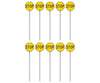 Walthers Scenemaster 4211 Stop Signs Pkg(10) -- 1924-1954 (Yellow Black) Scenery Details