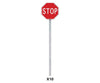 Walthers Scenemaster 4212 Stop Signs Pkg(10) -- 1954-Present (Red White) Scenery Details