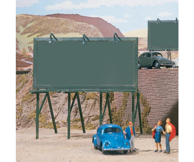Walthers Scenemaster 4250 Plain Billboards -- Kit Pkg(3) Scenery Details