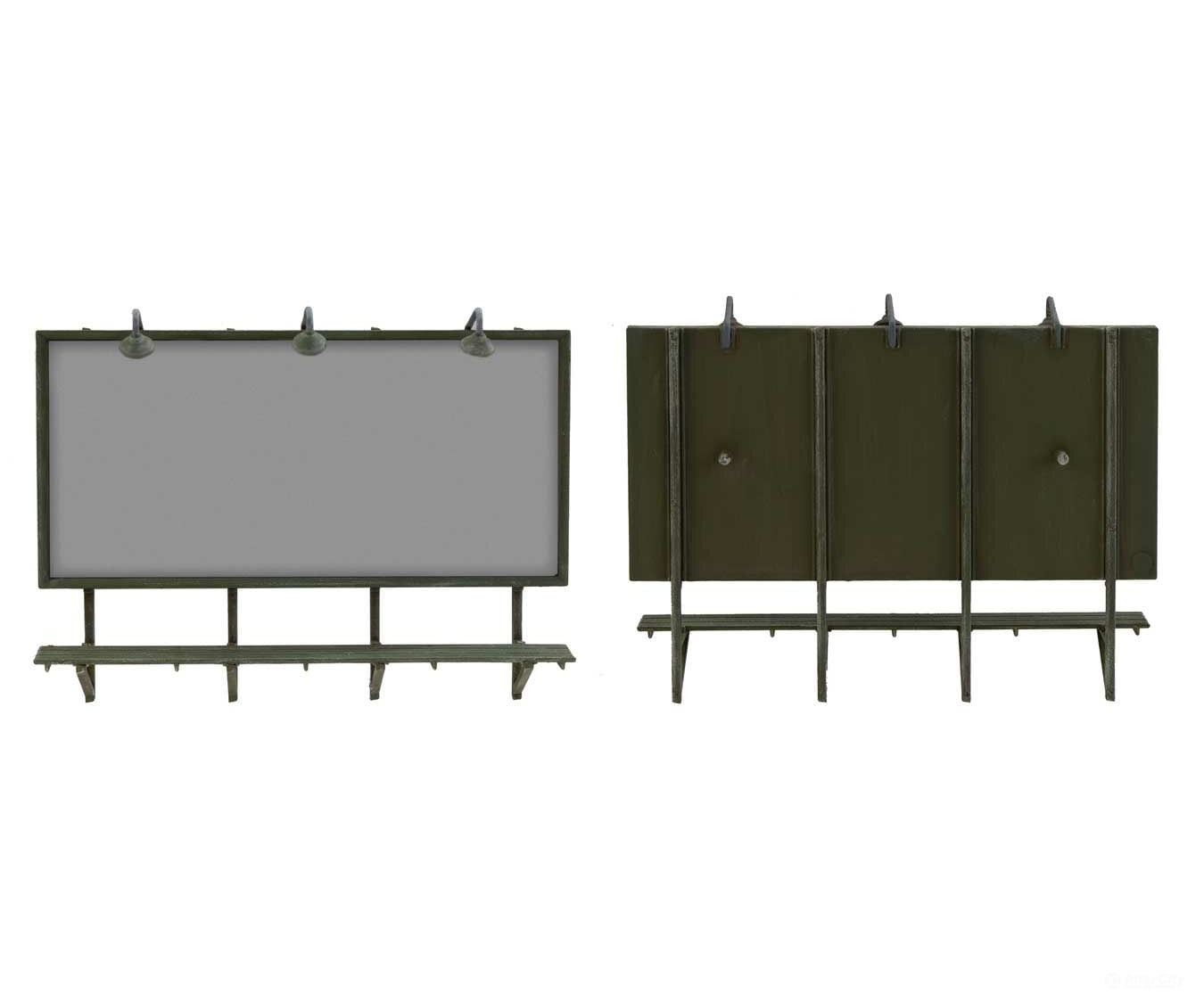 Walthers Scenemaster 4253 Wall-Mounted Billboard Pkg(3) -- Kit Scenery Details