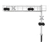 Walthers Scenemaster 4330 Modern Cantilever Grade Crossing Signal -- Two-Lane Signals & Catenary