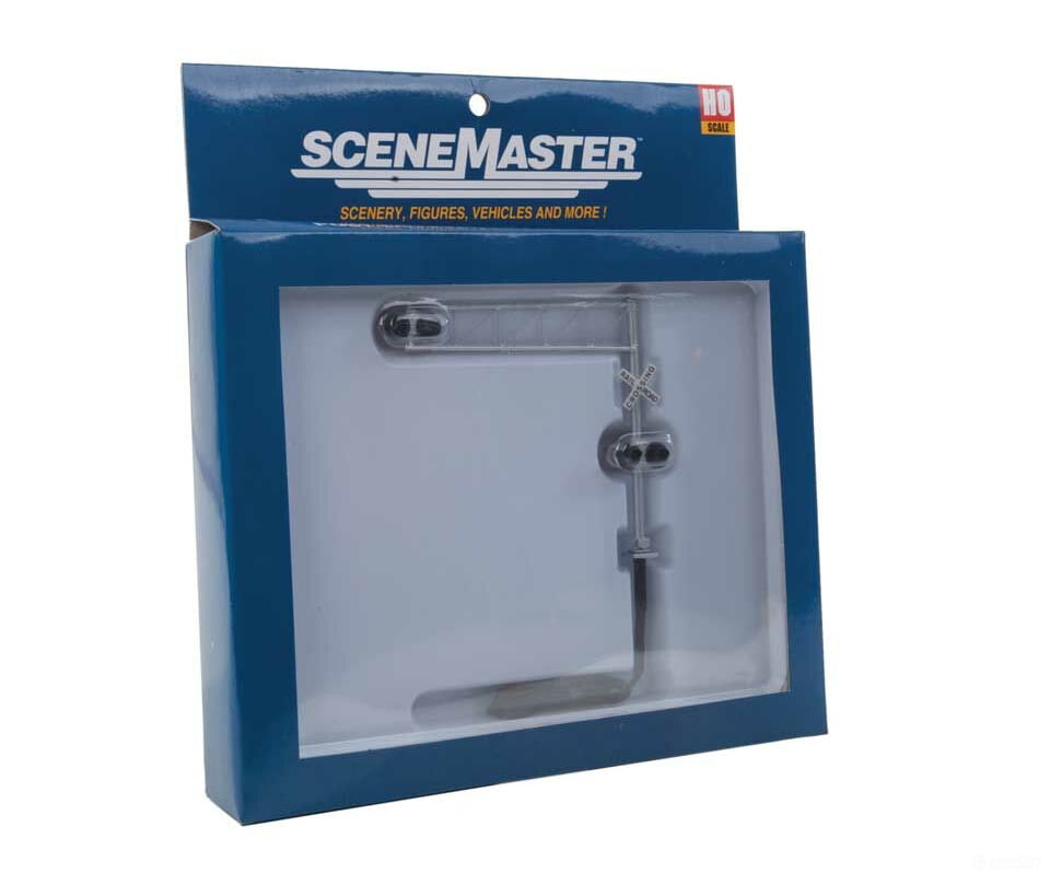 Walthers Scenemaster 4332 Post-1960S Cantilever Grade Crossing Signal -- Single-Lane Signals &