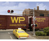 Walthers Scenemaster 4332 Post-1960S Cantilever Grade Crossing Signal -- Single-Lane Signals &