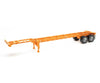 Walthers Scenemaster 4552 40’ Container Chassis (2-Pack) -- Orange Freight Loads & Containers
