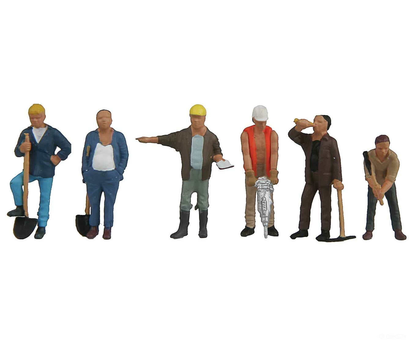 Walthers Scenemaster 6022 Construction Workers Pkg(6) - Set #1 Figures