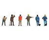 Walthers Scenemaster 6022 Construction Workers Pkg(6) - Set #1 Figures