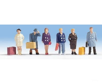 Walthers Scenemaster 6023 City Travelers -- Pkg(6) Figures