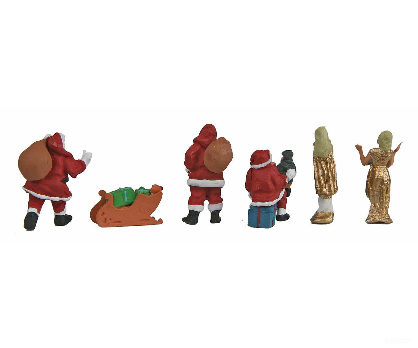 Walthers Scenemaster 6031 Christmas Figures -- Pkg(6)