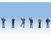 Walthers Scenemaster 6046 1960S & 70S Yard Crewmen Pkg(6) Figures