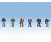 Walthers Scenemaster 6047 Construction Workers Pkg(6) - Set #2 Figures