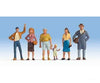 Walthers Scenemaster 6055 Pedestrians Pkg(6) -- Set #1 Figures