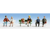 Walthers Scenemaster 6057 Seated People Pkg(6) -- Set #1 Figures