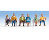 Walthers Scenemaster 6058 Seated People Pkg(6) -- Set #2 Figures