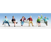 Walthers Scenemaster 6059 Seated People Pkg(6) -- Set #3 Figures