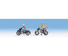 Walthers Scenemaster 6061 Motorcyclists -- 3 Riders And 2 Bikes Figures