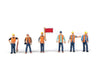 Walthers Scenemaster 6067 Railroad Track Workers Pkg(6) -- Set #2 Figures