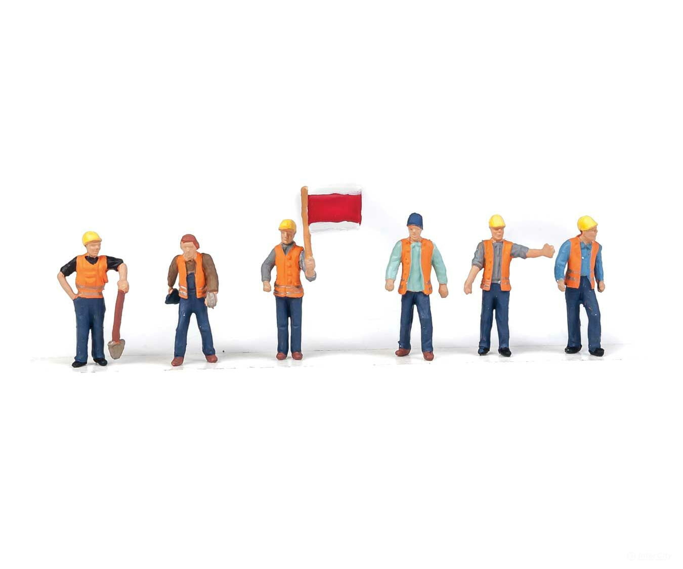 Walthers Scenemaster 6067 Railroad Track Workers Pkg(6) -- Set #2 Figures