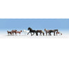 Walthers Scenemaster 6074 Majestic Horses Pkg(9) Figures