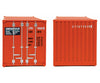 Walthers Scenemaster 8003 20’ Corrugated Container With Flat Panel - Assembled -- Genstar (Orange