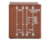 Walthers Scenemaster 8004 20’ Corrugated Container With Flat Panel - Assembled -- Triton (Brown