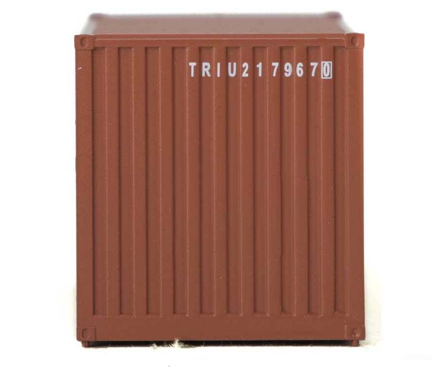 Walthers Scenemaster 8004 20’ Corrugated Container With Flat Panel - Assembled -- Triton (Brown