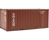 Walthers Scenemaster 8004 20’ Corrugated Container With Flat Panel - Assembled -- Triton (Brown
