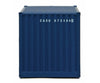 Walthers Scenemaster 8009 20’ Corrugated Container With Flat Panel - Assembled -- Cast (Blue