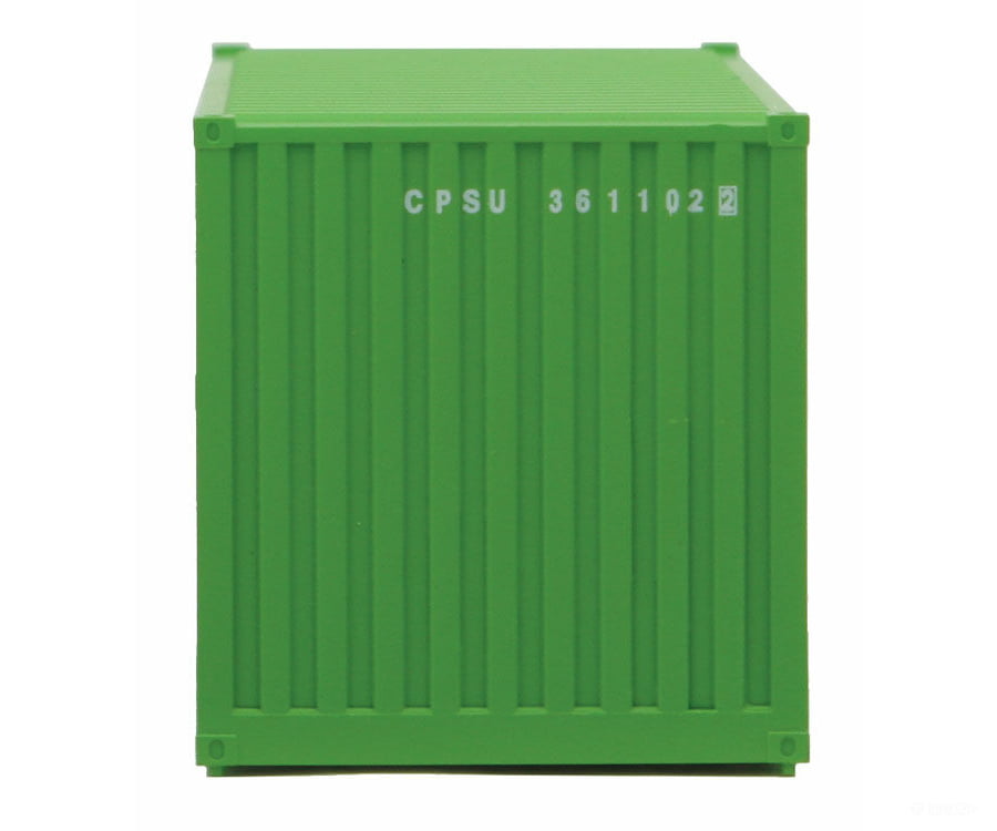 Walthers Scenemaster 8010 20’ Corrugated Container With Flat Panel - Assembled -- Cp Ships (Green