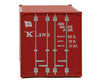 Walthers Scenemaster 8013 20’ Corrugated Container With Flat Panel - Assembled -- K-Line (Red