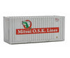 Walthers Scenemaster 8014 20’ Corrugated Container With Flat Panel - Assembled -- Mitsui Osk